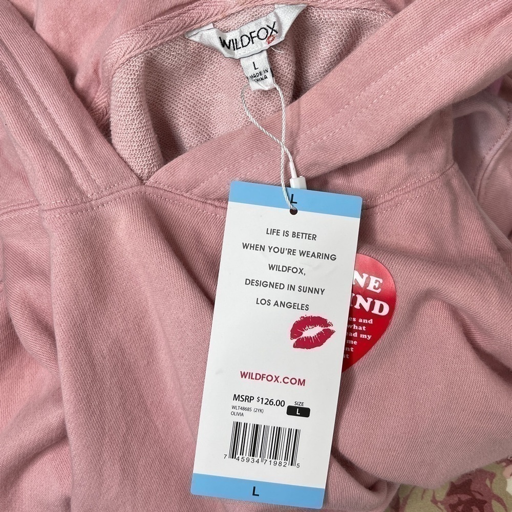 Wildfox | Olivia Pink Tie-Dye Hoodie | L - Picture 7 of 12